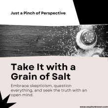 Take it with a Grain of Salt